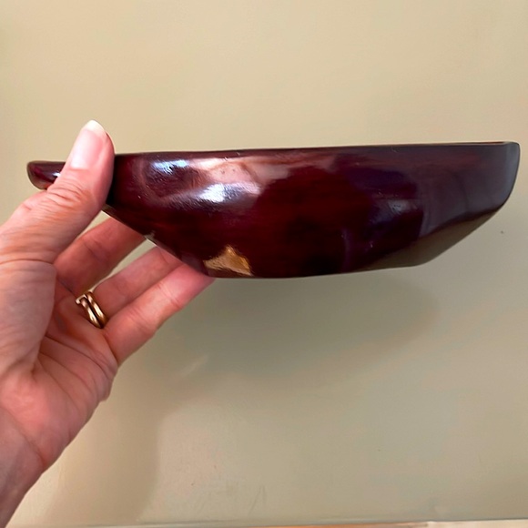 Wood Leaf Bowl Set - Picture 6 of 13